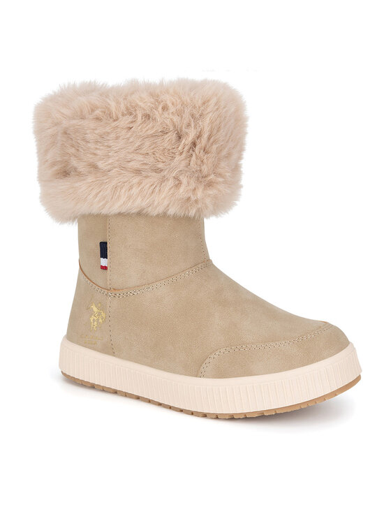 U.S. Polo Assn. Členková obuv U.S. Polo Assn. VICKI001K/DYF1 Béžová