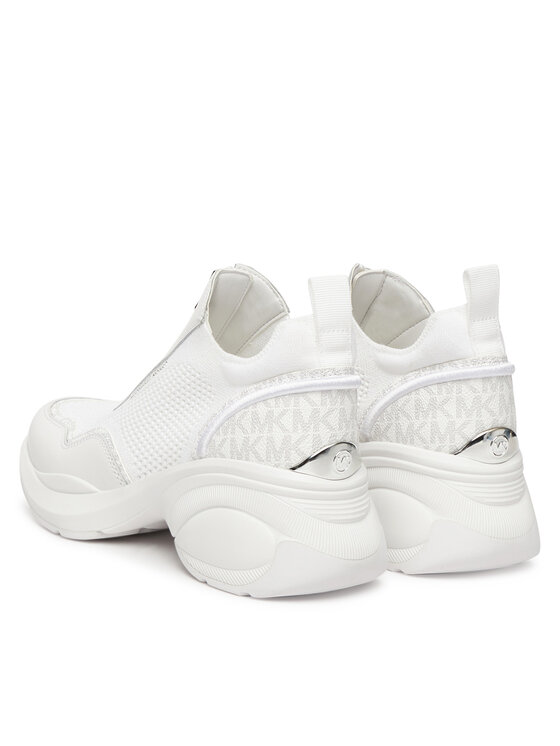 MICHAEL Michael Kors Сникърси MICHAEL Michael Kors Zuma Mixed-Media Trainer 43F5ZUFP3L Бял