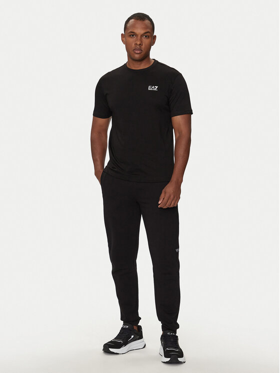 EA7 Emporio Armani EA7 Emporio Armani Футболка 8NPT25 PJVPZ 1200 Чорний Regular Fit