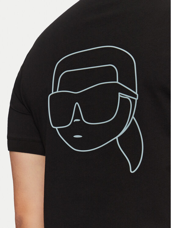 KARL LAGERFELD KARL LAGERFELD Polo marškinėliai 745094 551225 Juoda Regular Fit