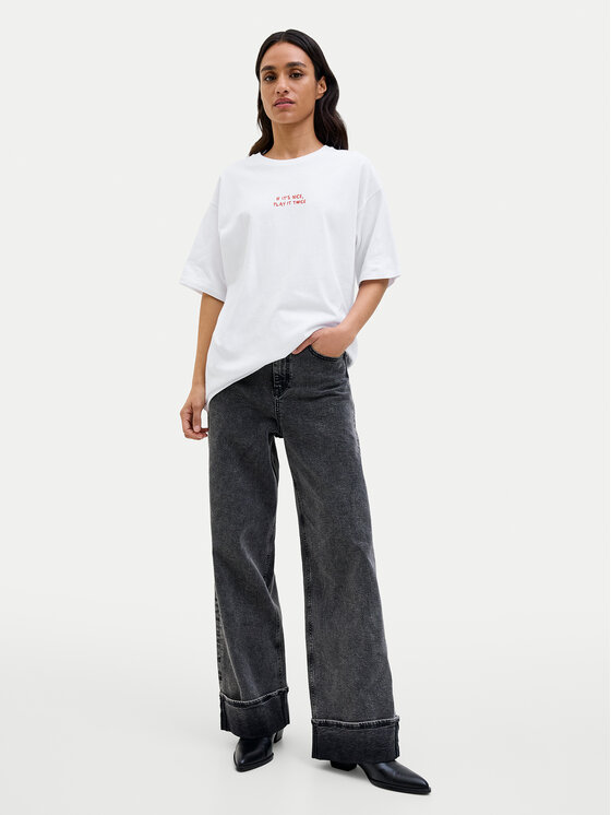 JJXX JJXX Футболка Nina 12273776 Білий Loose Fit