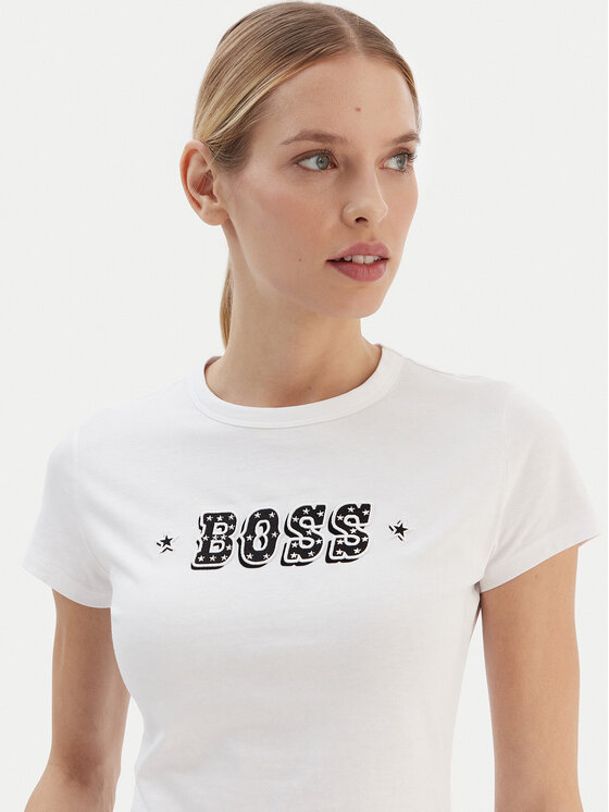 BOSS BOSS Футболка Endora 50545287 Білий Regular Fit