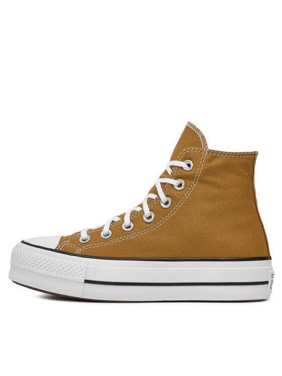 Converse Trampki Converse Chuck Taylor All Star Lift Platform HI A07210C Brązowy