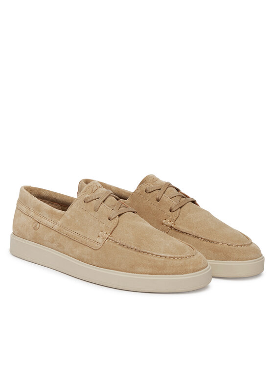 Clarks Pantofi Clarks Lockford Boat 26186187 Bej