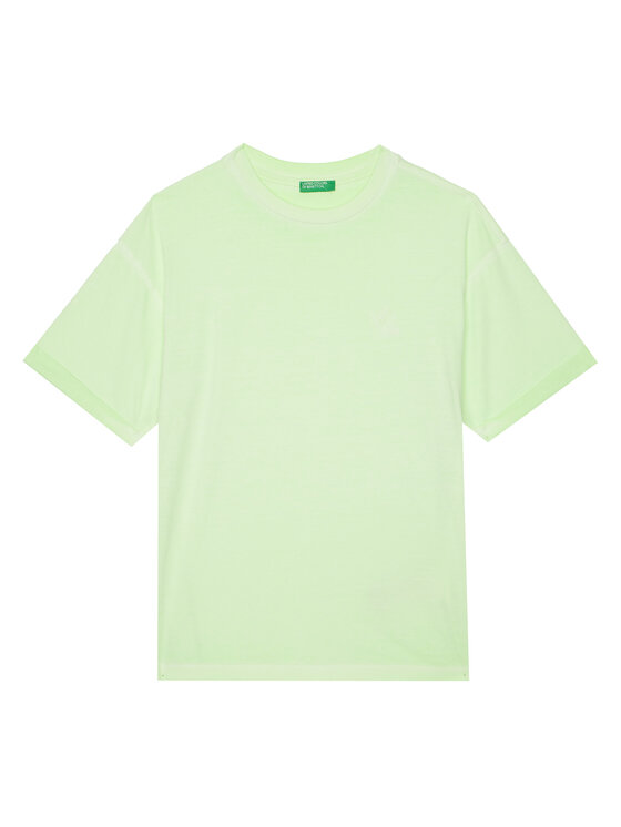 United Colors Of Benetton United Colors Of Benetton Marškinėliai 3085C10P9 Žalia Regular Fit