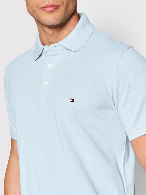 Tommy Hilfiger Tommy Hilfiger Polo MW0MW17771 Γαλάζιο Slim Fit