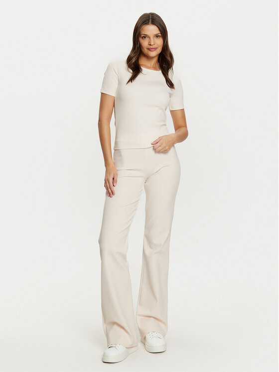 Guess Guess Marškinėliai V5RI04 KCLH0 Écru Regular Fit