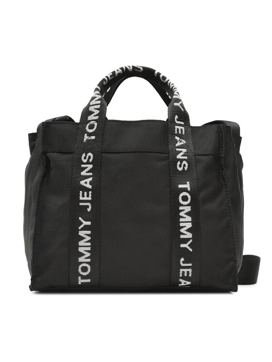 Tommy Jeans Дамска чанта Tommy Jeans Tjw Essential Mini Tote AW0AW14546 Черен