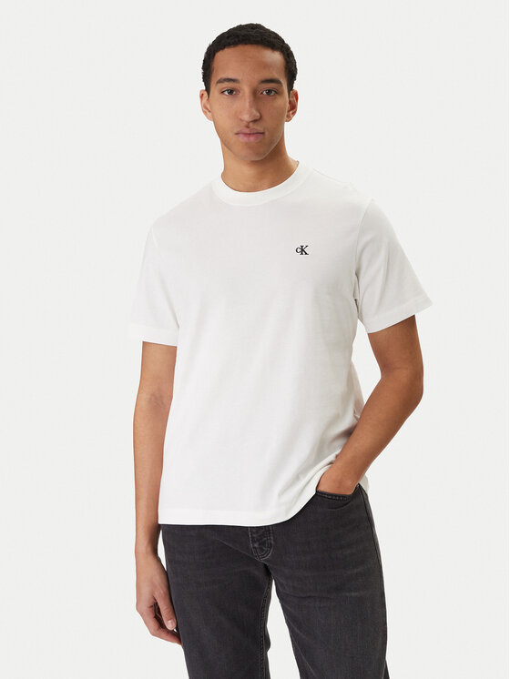 Calvin Klein Jeans Calvin Klein Jeans Camiseta Easy Monologo LV04RC275G Blanco Regular Fit