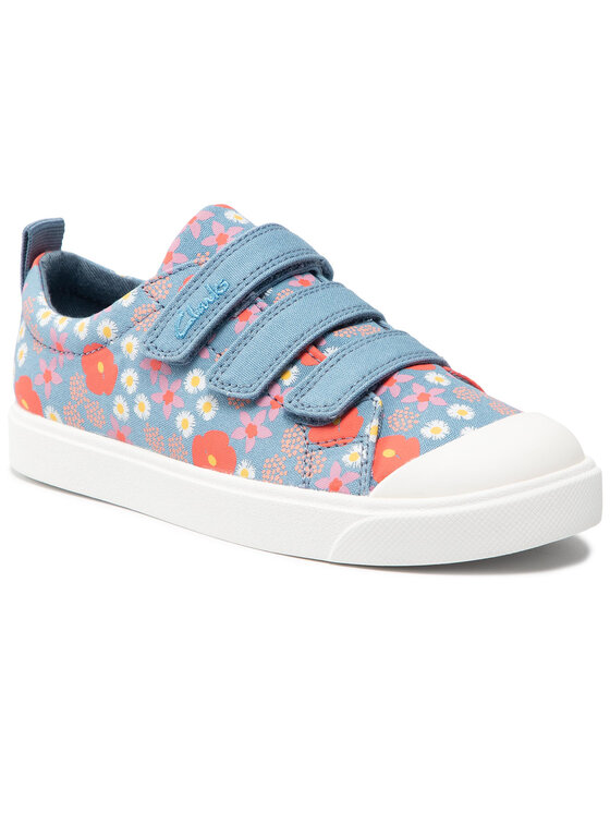 Clarks Tornacipő Clarks City Vibe K 261567876 Kék
