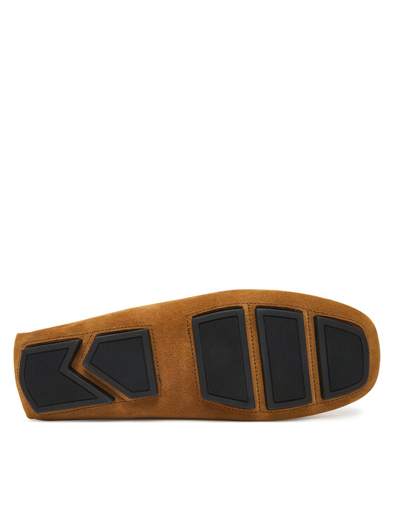 Calvin Klein Mocassini Calvin Klein Square Driver Suede HW0HW02844 Marrone