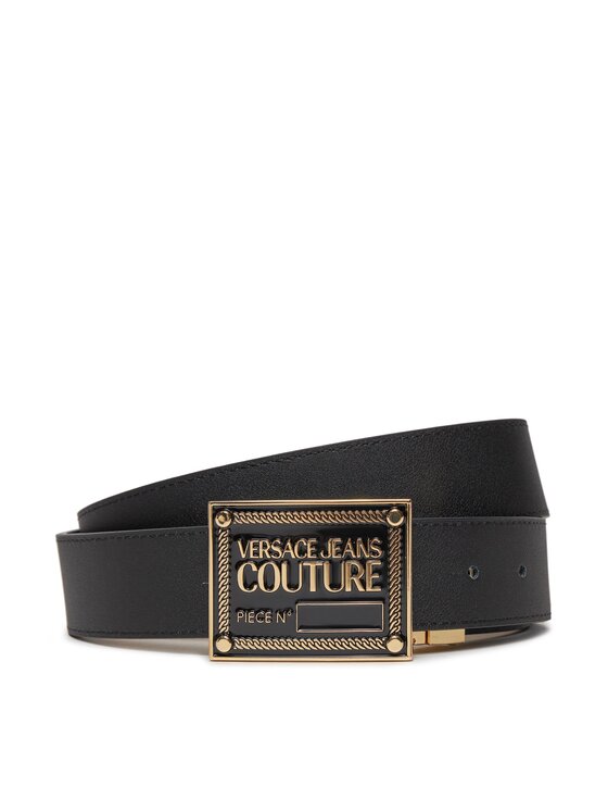 Versace Jeans Couture Cinturón para hombre Versace Jeans Couture 75YA6F01 Negro