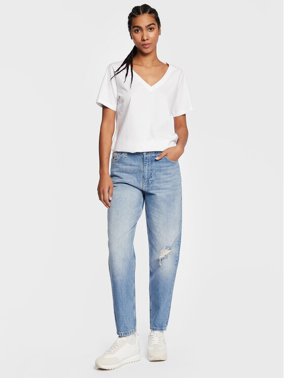 Calvin Klein Calvin Klein Camiseta Smooth K20K205338 Blanco Regular Fit