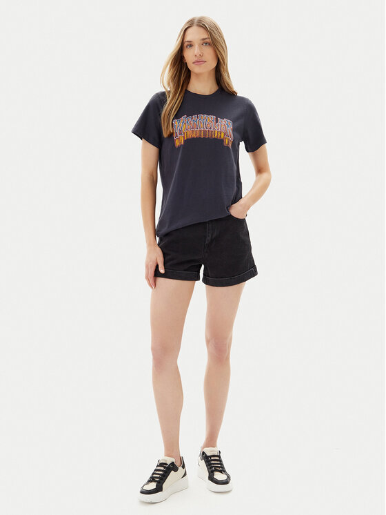 Wrangler Wrangler Футболка Graphic 112362783 Чорний Regular Fit