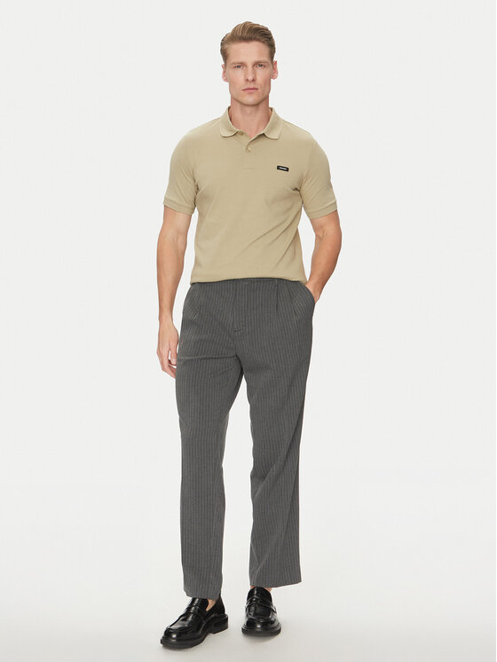 Calvin Klein Calvin Klein Polo majica K10K111196 Bež Slim Fit