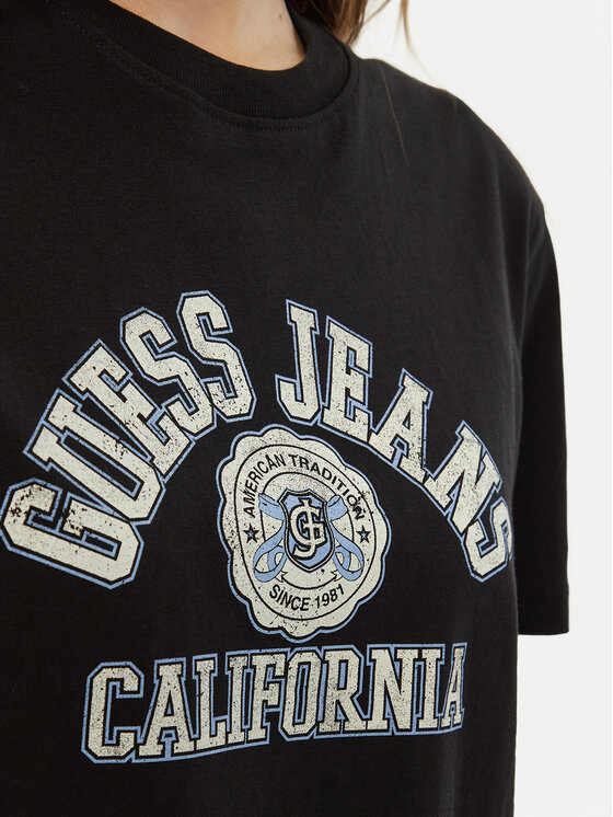 Guess Jeans Guess Jeans Футболка W5RI43 K8HM0 Чорний Regular Fit