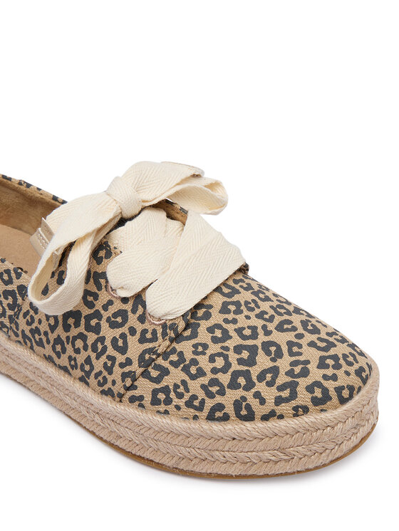 Toms Еспадрильї Toms Carolina Lace Up 10023047 Бежевий