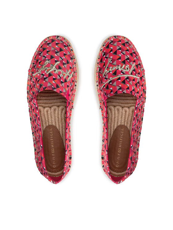 Tommy Hilfiger Εσπαντρίγιες Tommy Hilfiger Th Geo Print Espadrille FW0FW06354 Ροζ