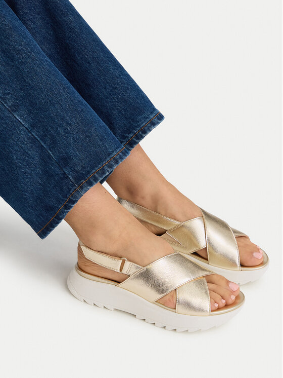 Clarks Босоніжки Clarks DashLite Wish 26185882 Золотий