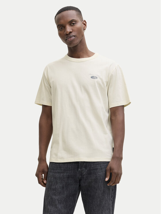 Jack & Jones Jack & Jones Camiseta Edover 12288005 Écru Regular Fit