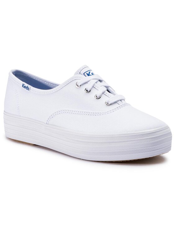Keds Πάνινα παπούτσια Keds Triple WF49946 Λευκό