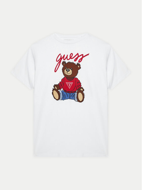 Guess Guess Футболка H4BJ06 I3Z14 Білий Regular Fit