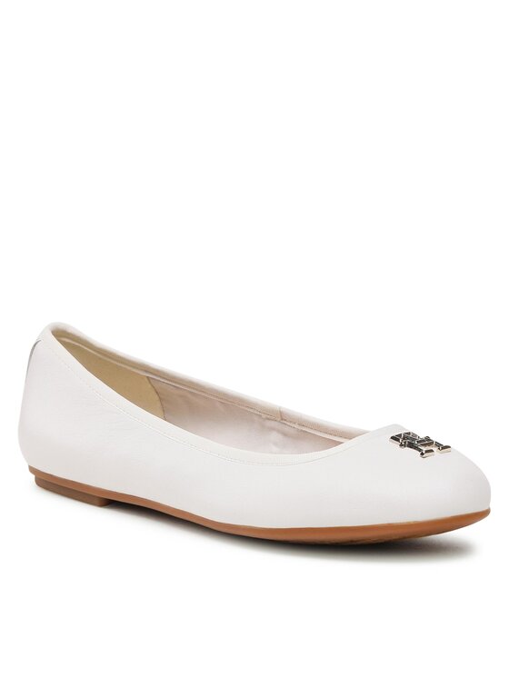Tommy Hilfiger Balerinke Tommy Hilfiger Round Th Ballerina FW0FW07132 Bijela
