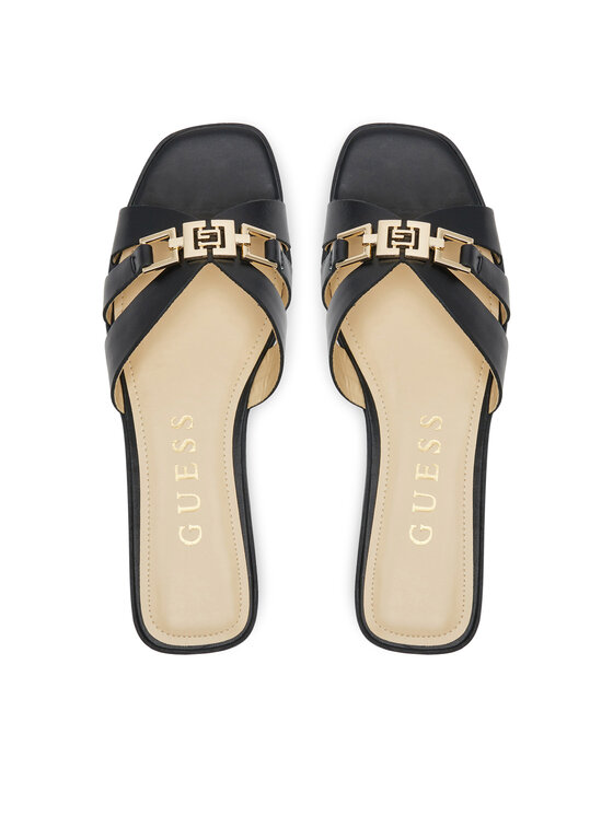 Guess Шльопанці Guess FLJRLL LEA19 Чорний
