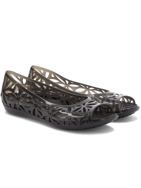 Crocs Półbuty Crocs Isabella Jelly II Flat W 204941 Czarny