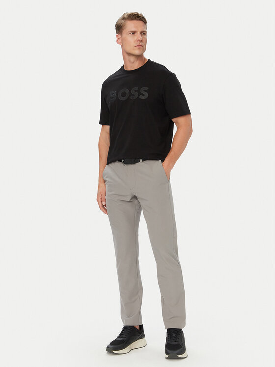 BOSS BOSS Camiseta Structure Logo 50566883 Negro Regular Fit