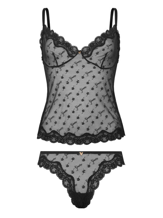Guess Guess Conjunto de lencería O5BG01 K1790 Negro