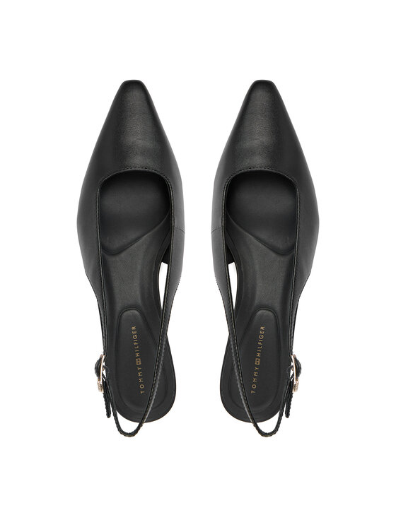 Tommy Hilfiger Tacones Tommy Hilfiger Th Buckle Slingback Low Pump FW0FW09009 Negro