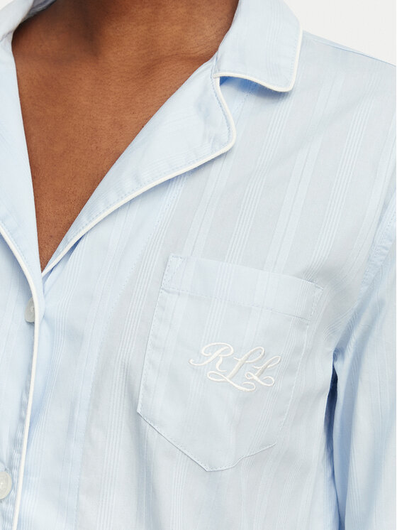 LAUREN RALPH LAUREN LAUREN RALPH LAUREN Нічна сорочка ILN32507 Світло-синій Relaxed Fit