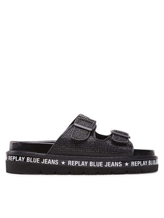REPLAY Šlepetės Replay Muddy Diamonds GWF81.000.C0029S Juoda