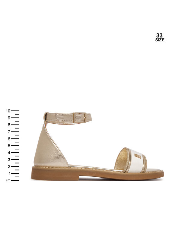 Tommy Hilfiger Sandale Tommy Hilfiger T4A2-34431-0517 S Zlatna
