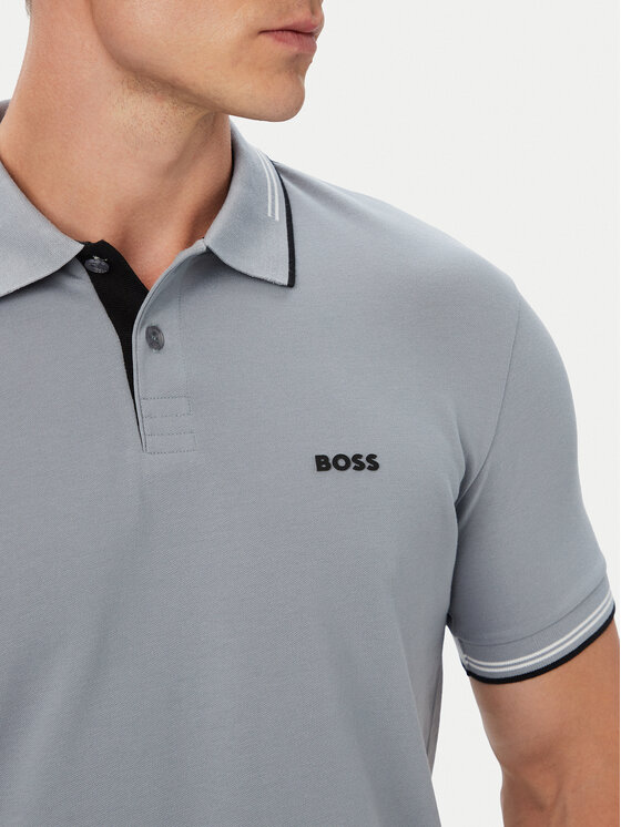 BOSS BOSS Polo Paul 50506193 Gris Regular Fit
