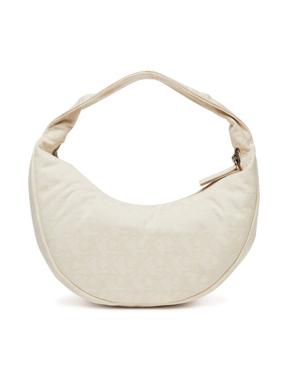 Calvin Klein Táska Calvin Klein Ckj Monogram Pinched Medium Shou LV04F3206G Krém
