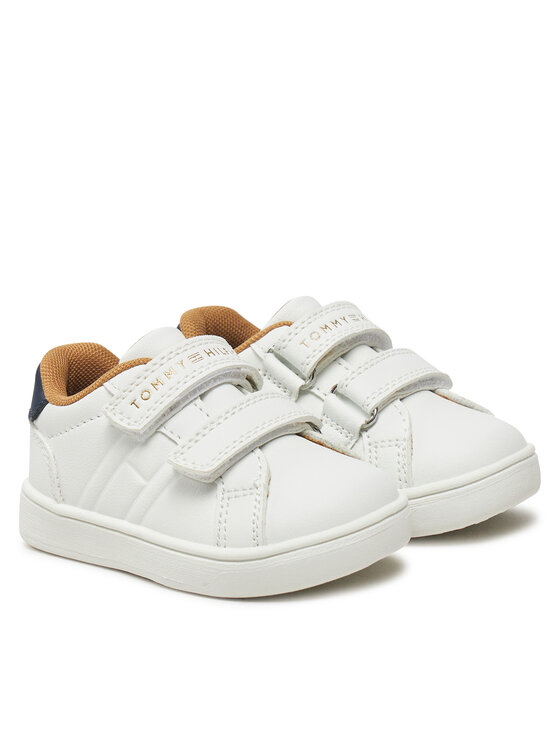 Tommy Hilfiger Sportcipők Tommy Hilfiger Low Cut Velcro Sneaker T1X9-33835-1355 M Fehér