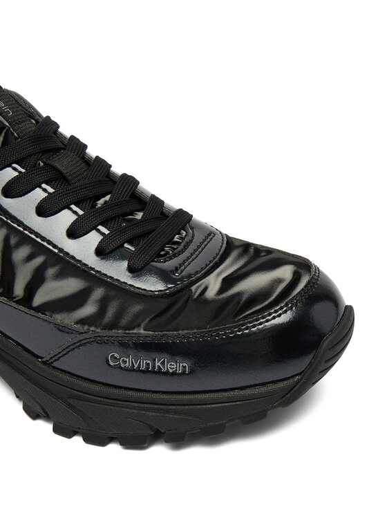 Calvin Klein Snīkeri Calvin Klein Hike Runner Lace Up Pearl Ny YW0YW02043 Melns