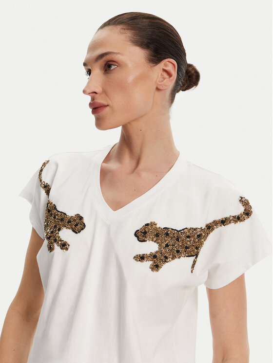 LOLA CASADEMUNT LOLA CASADEMUNT Футболка MS2515018 Білий Relaxed Fit