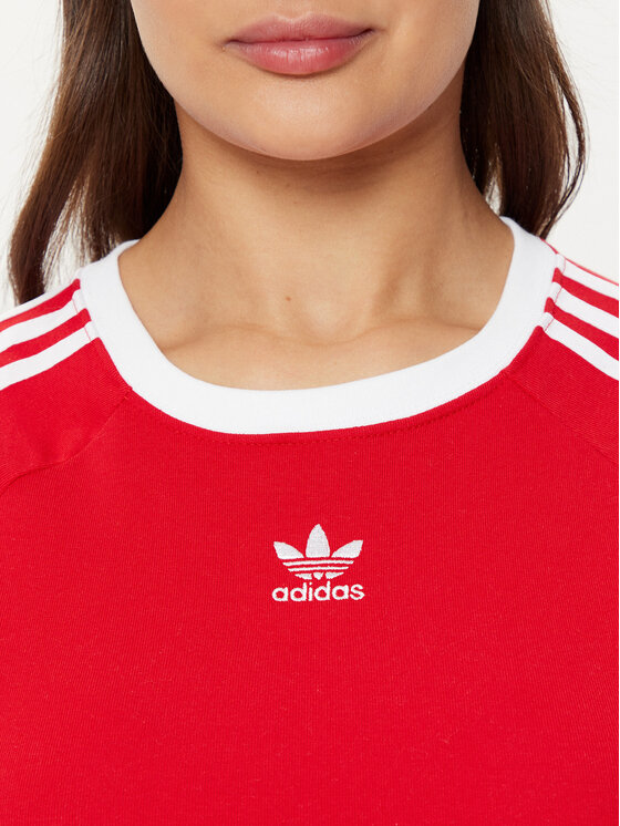 adidas adidas Majica 3-Stripes Baby JD0303 Rdeča Slim Fit