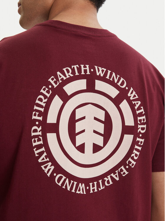 Element Element Camiseta Seal Bp ELYZT00596 Guinda/burdeos Regular Fit