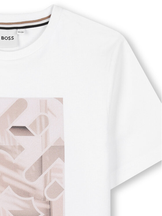 BOSS BOSS T-shirt J52036 S Bianco Regular Fit
