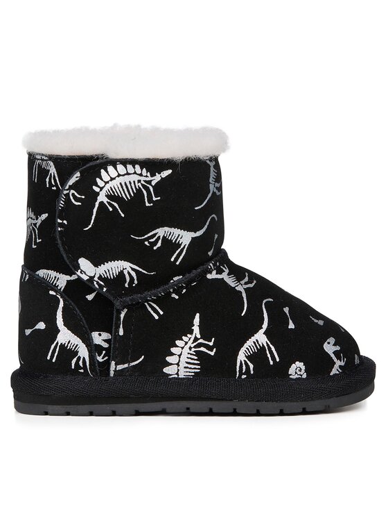 EMU Australia Škornji za sneg EMU Australia Toddle Reflective Dino B12966 Črna