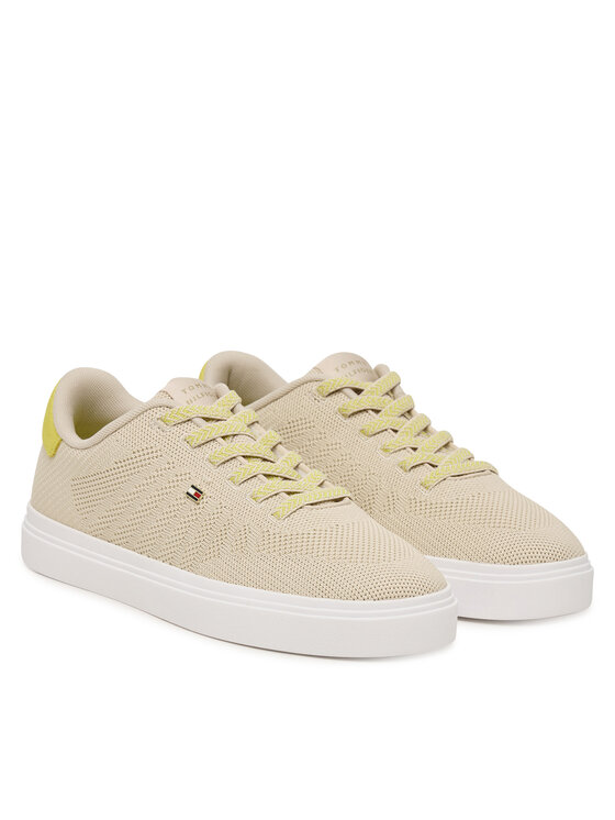Tommy Hilfiger Sneakers Tommy Hilfiger Knit Cupsole FW0FW09289 Beige