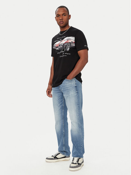Guess Guess Футболка M6YI45 K4231 Чорний Regular Fit