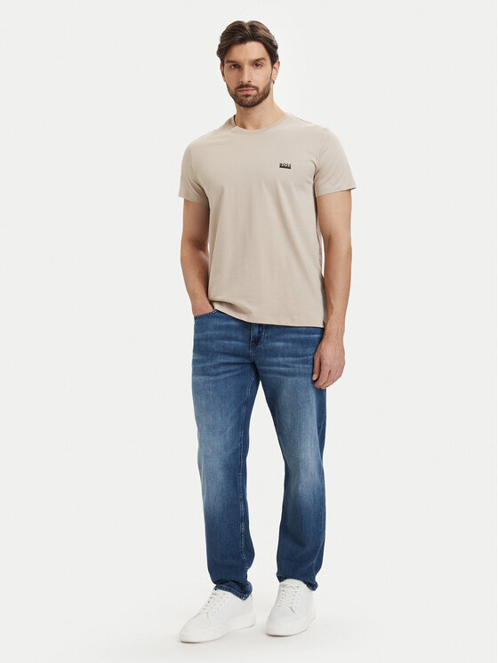 BOSS BOSS Camiseta 50531401 Beige claro Regular Fit