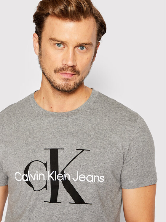 Calvin Klein Jeans Calvin Klein Jeans T-shirt J30J320935 Grigio Slim Fit