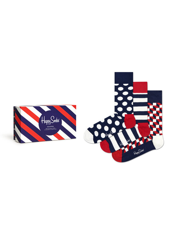 Happy Socks Ilgos kojinės Happy Socks XSTR08-6000 Tamsiai mėlyna