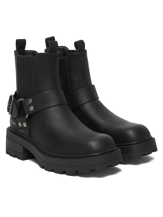 REPLAY Členková obuv REPLAY GWL68.000.C0007S Čierna